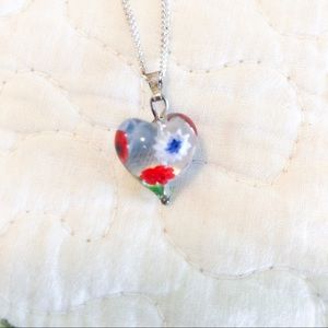 💛 Glass necklace - lovely and dainty